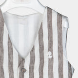 GILET IN LINO