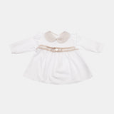 Completo jersey neonata - LALALU - Sesso: Bambina - Colore: Bianco - Stagione: Primavera-Estate