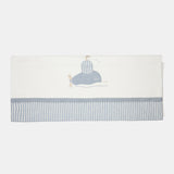 Copertina lino neonato - LALALU - Sesso: Bimbo - Colore: Celeste - Stagione: Primavera-Estate