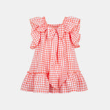 Vestito seersucker bimba - LALALU - Sesso: Bambina - Colore: Rosa - Stagione: Primavera-Estate
