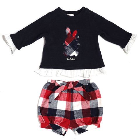 Completo neonata - LALALU - Sesso: Bambina - Colore: Blu - Stagione: Autunno-Inverno
