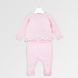 Completo in filo nea - LALALU - Sesso: Bambina - Colore: Rosa - Stagione: Autunno-Inverno