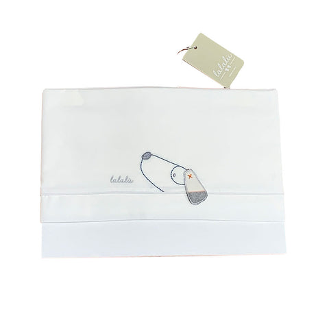 Lenzuolino carrozzino neo - LALALU - Colore: Bianco - Stagione: Autunno-Inverno