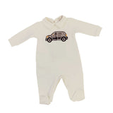 Tutina in felpa neonato - LALALU - Sesso: Bimbo - Colore: Bianco - Stagione: Autunno-Inverno