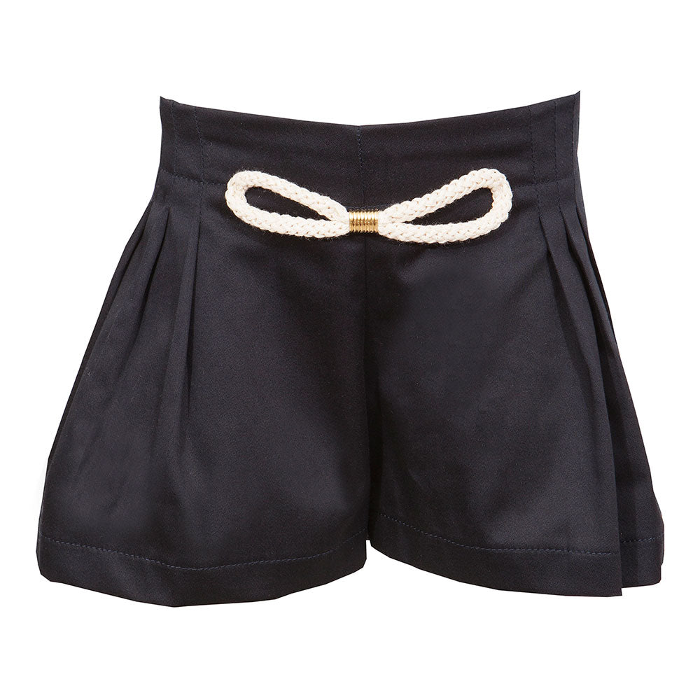 Shorts de la Ligne Vêtements Fille M&amp;B Fashion à plis avec élastique à l'arrière et petit nœu...