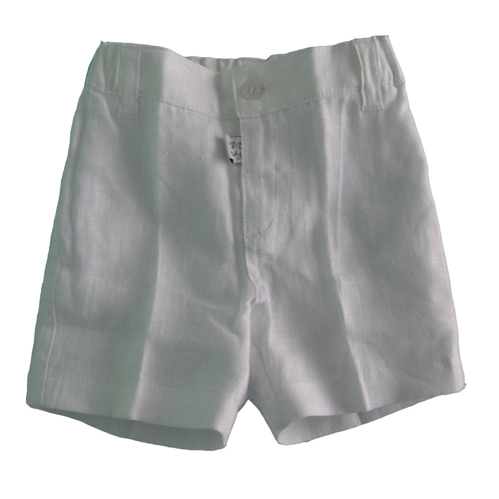 Bermuda de la ligne vêtements enfant Mirtillo, en lin uni avec ceinture semi-élastique.

   

Com...