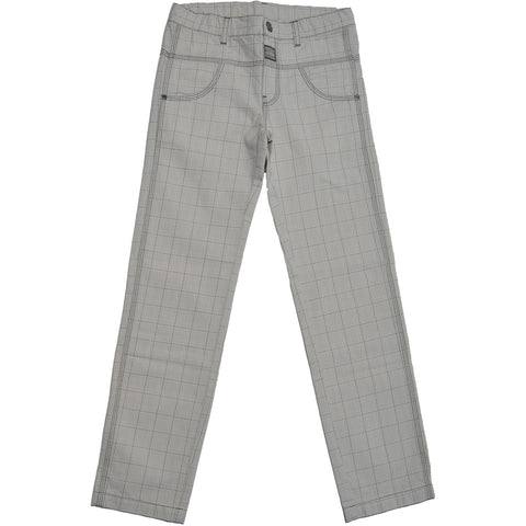 PANTALONE PRINCIPE DI GALLES - MIRTILLO - Colore: Marrone - Stagione: Primavera-Estate