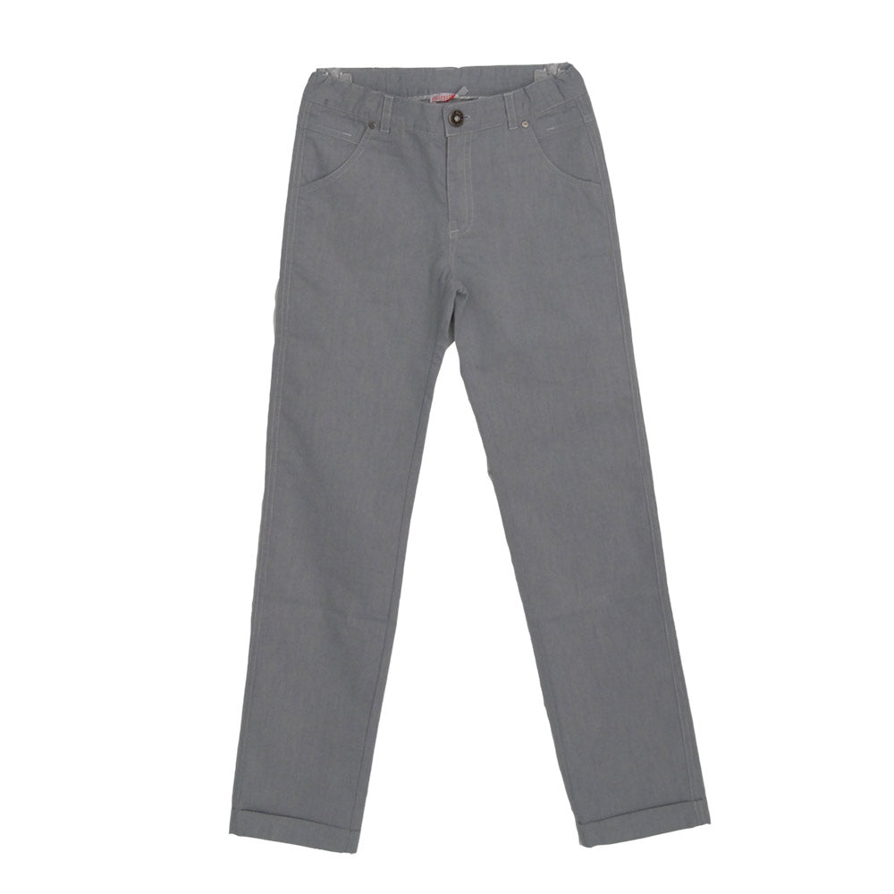 Pantalon en sergé de la ligne de vêtements pour enfants Mirtillo. Poches à l'avant et à l'arrière...