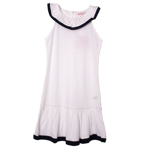 ABITO PIQUET - MIRTILLO - Sesso: Bambina - Colore: Bianco - Stagione: Primavera-Estate