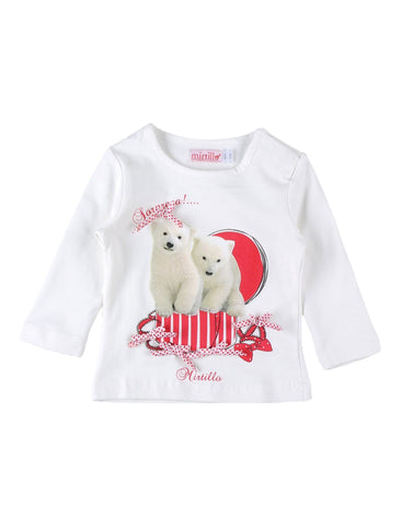 TSHIRT - MIRTILLO - Sesso: Bambina - Colore: Panna - Stagione: Autunno-Inverno