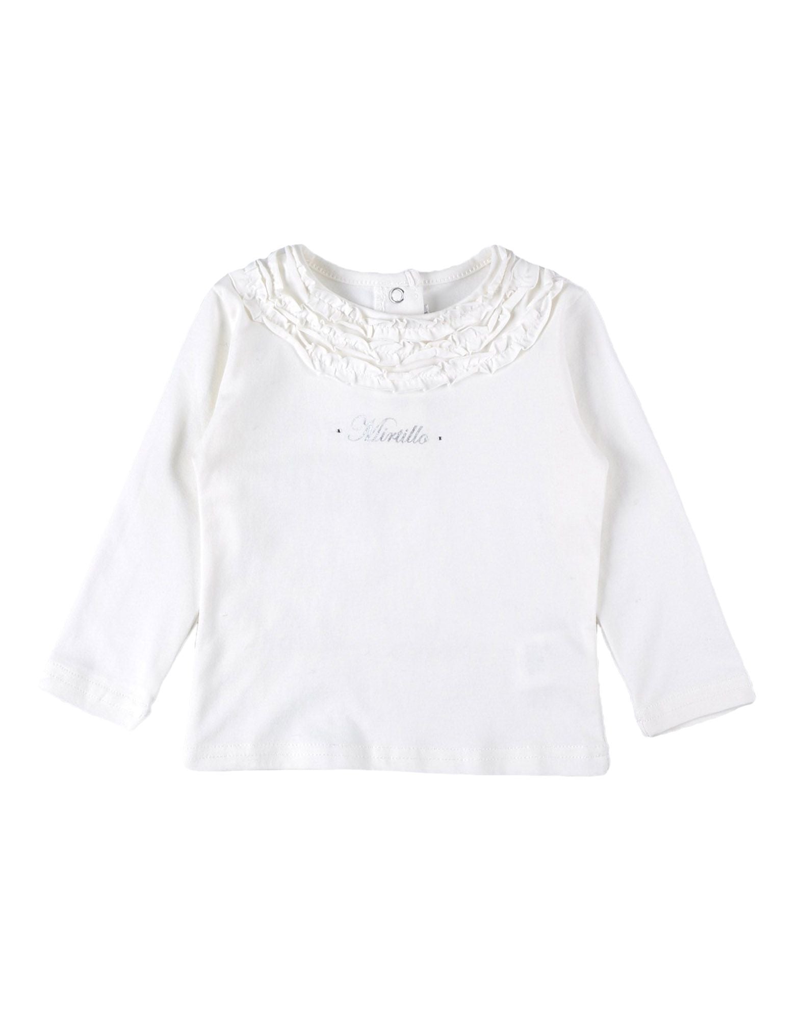 
  T-shirt manica lunga della linea Mirtillo abbigliamento bambina, abbottonato sul
  dietro e co...