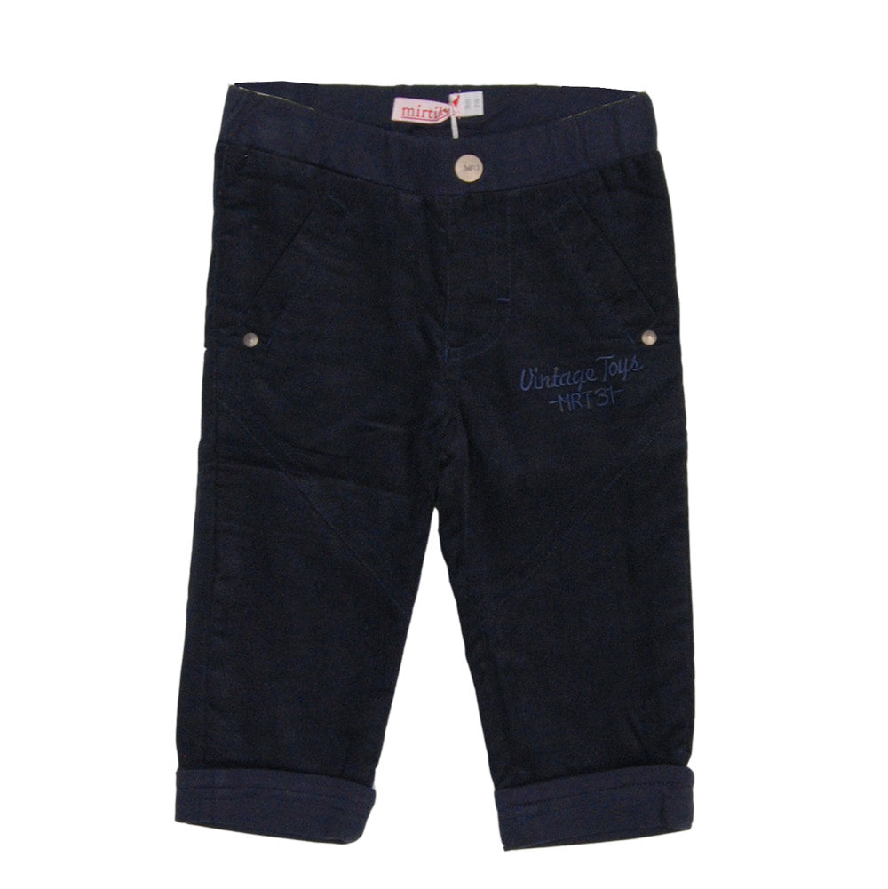 Pantalon en velours côtelé de la ligne de vêtements pour enfants Mirtillo. Uni,
  modèle sac avec...