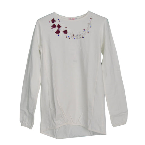TSHIRT - MIRTILLO - Sesso: Bambina - Colore: Panna - Stagione: Autunno-Inverno