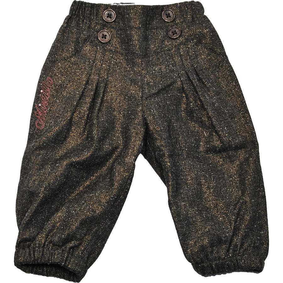 
  Pantalone dellla linea abbigliamento bambina Mirtillo a sacchetto, con gamba a palloncino, bot...