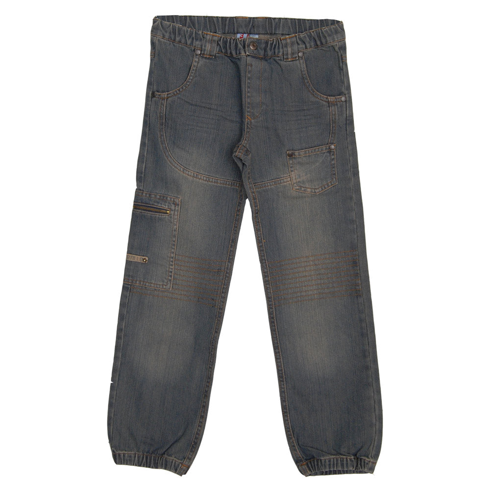 Jeans de la ligne vêtements enfant Mirtillo. Poches à l'avant, à l'arrière et sur le côté. Bas de...