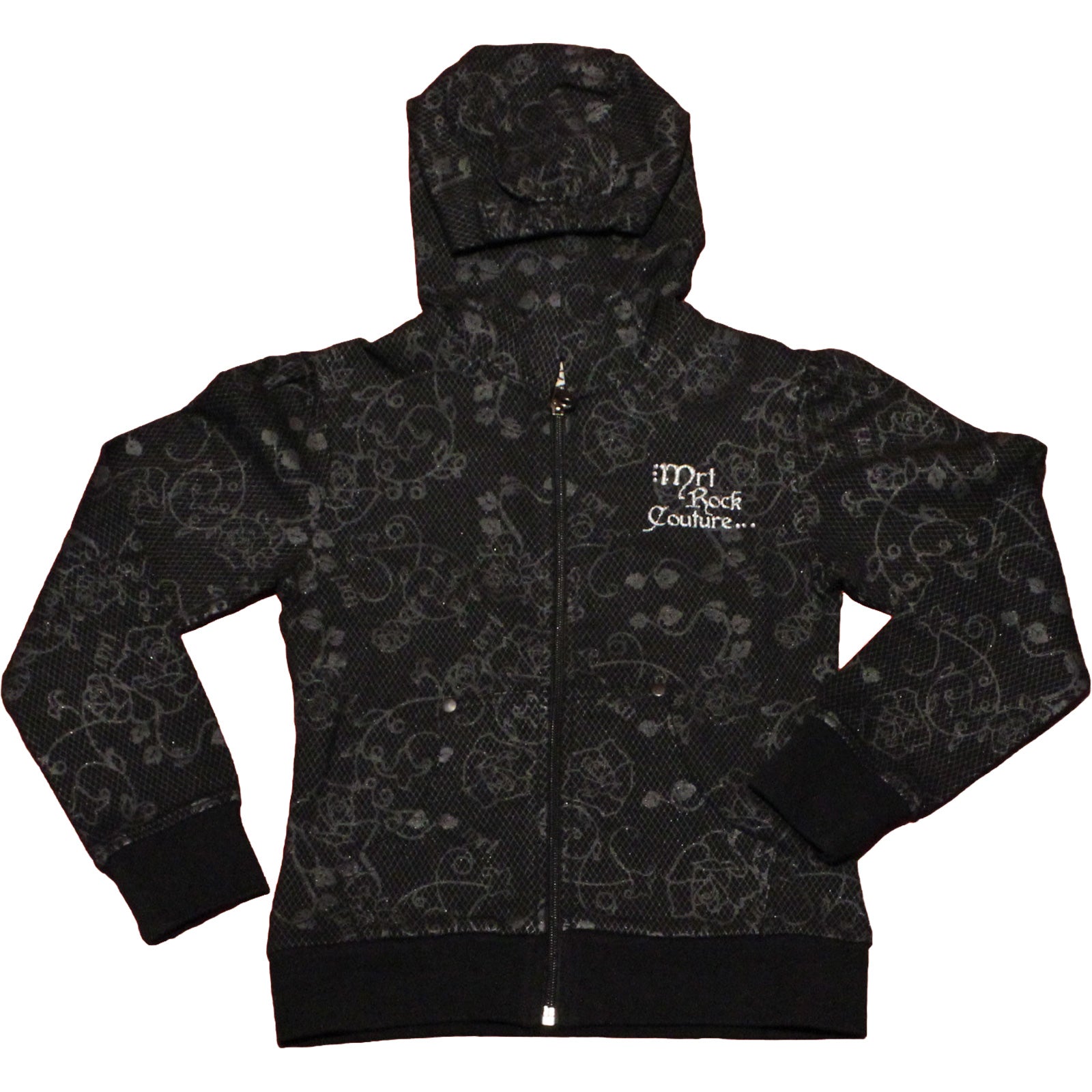 Cardigan sweat de la ligne vêtements fille Mirtillo imprimé avec poches et capuche.
95% coton - 5...