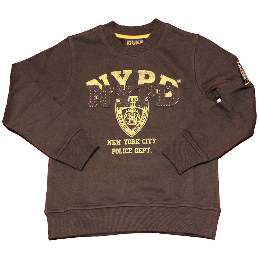 Sweat-shirt col montant de la ligne de vêtements pour enfants Mirtillo avec impression dorée sur ...