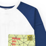 JERSEY T-SHIRT HUSTON KEEP ON ROLLING - NATH KIDS - Colore: Bianco - Stagione: Primavera-Estate