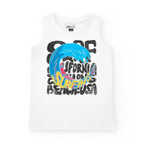 TANK TOP OLA SURF AND FUN - NATH KIDS - Colore: Bianco - Stagione: Primavera-Estate