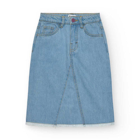 FALDA DENIM SHANTI SUN LOVER - NATH KIDS - Sesso: Bambina - Colore: Blu - Stagione: Primavera-Estate