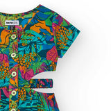 POPLIN JUMPSUIT JUNO TROPICAL VIBES - NATH KIDS - Sesso: Bambina - Colore: Verde - Stagione: Primavera-Estate