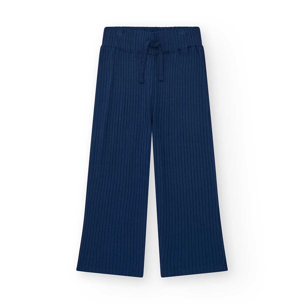 Pantalone in tessuto fresco della Linea Abbigliamento Bambina Nath Kids, modello largo con cintur...