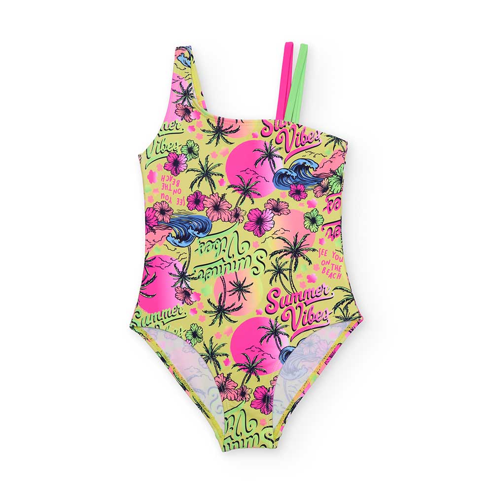 Scopri il costume da bagno intero della collezione Nath Kids, perfetto per le calde giornate esti...