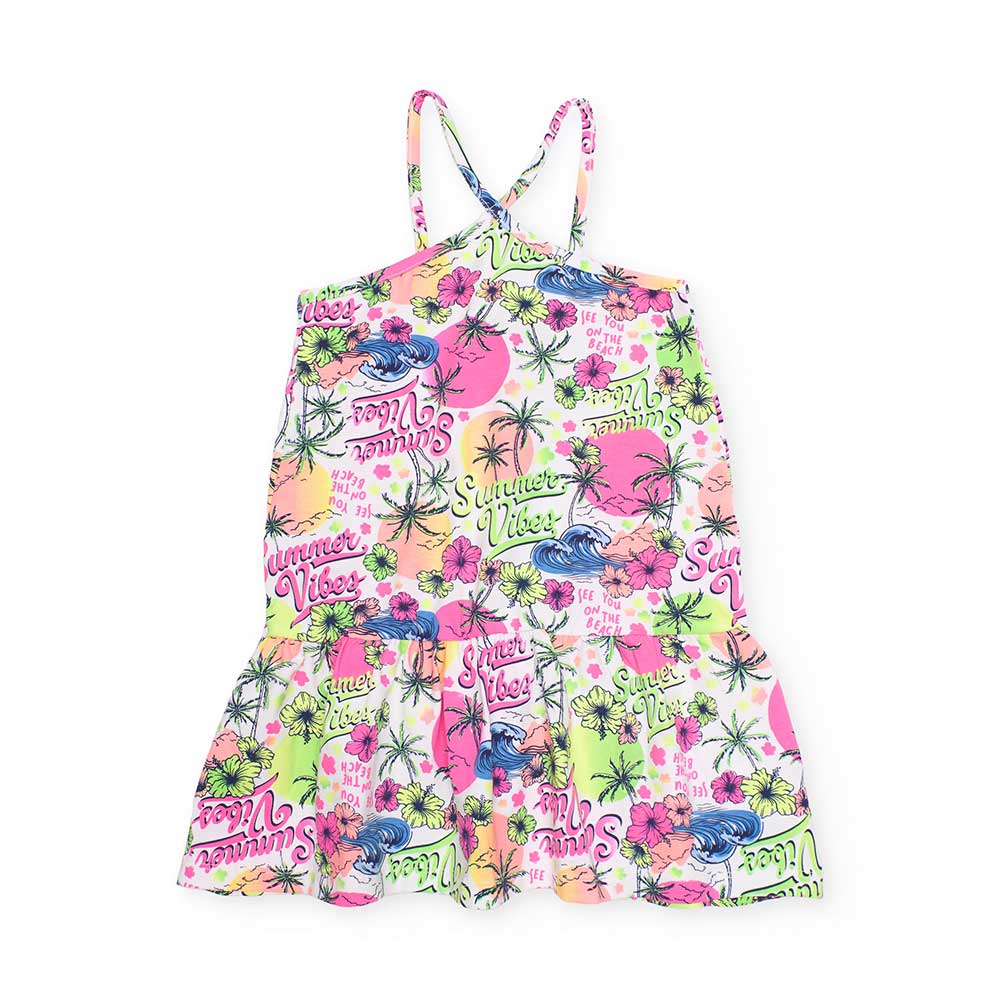 Un abito leggero e colorato perfetto per le giornate di primavera e estate. Il suo design vivace ...
