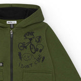 FULL ZIPPED HOODIE CROSS CITY EXPLORER - NATH KIDS - Colore: uni - Stagione: Autunno-Inverno