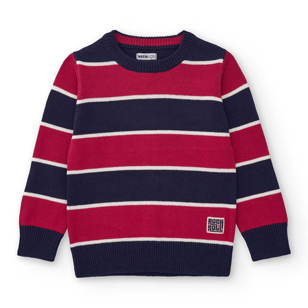 Accogli la stagione fredda con questa maglia a righe, perfetta per ogni occasione autunnale ed in...