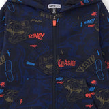 FELPA ZIP CON CAPPUCCIO