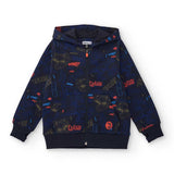 FELPA ZIP CON CAPPUCCIO