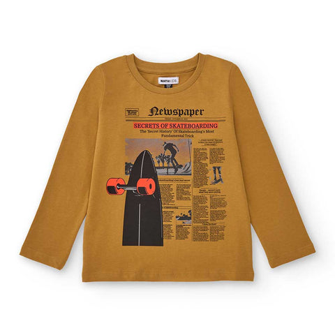 LONGSLEEVE-T-SHIRT NEWSPAPER NEW YORK SKATERS