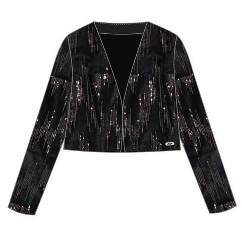 VELVET JACKET BOLERO BLACK SWAN - NATH KIDS - Sesso: Bambina - Colore: Nero - Stagione: Autunno-Inverno