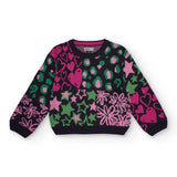 SWEATER PATCHWORK FUN DAY - NATH KIDS - Sesso: Bambina - Colore: Blu - Stagione: Autunno-Inverno
