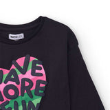 LONG SLEEVE T-SHIRT MORE FUN DAY - NATH KIDS - Sesso: Bambina - Colore: Blu - Stagione: Autunno-Inverno