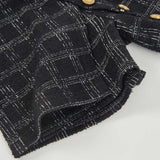 ASYMMETRIC VELVET TOP COPPELIA BLACK SWAN - NATH KIDS - Sesso: Bambina - Colore: Nero - Stagione: Autunno-Inverno