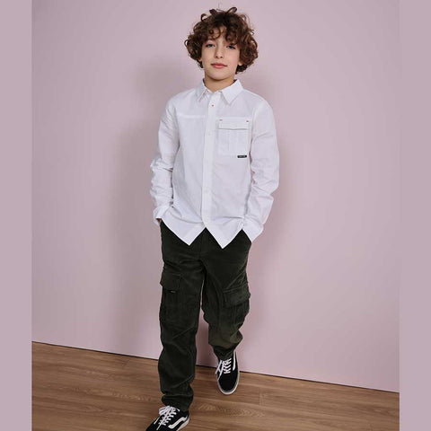 PANTALONI CARGO VELLUTO