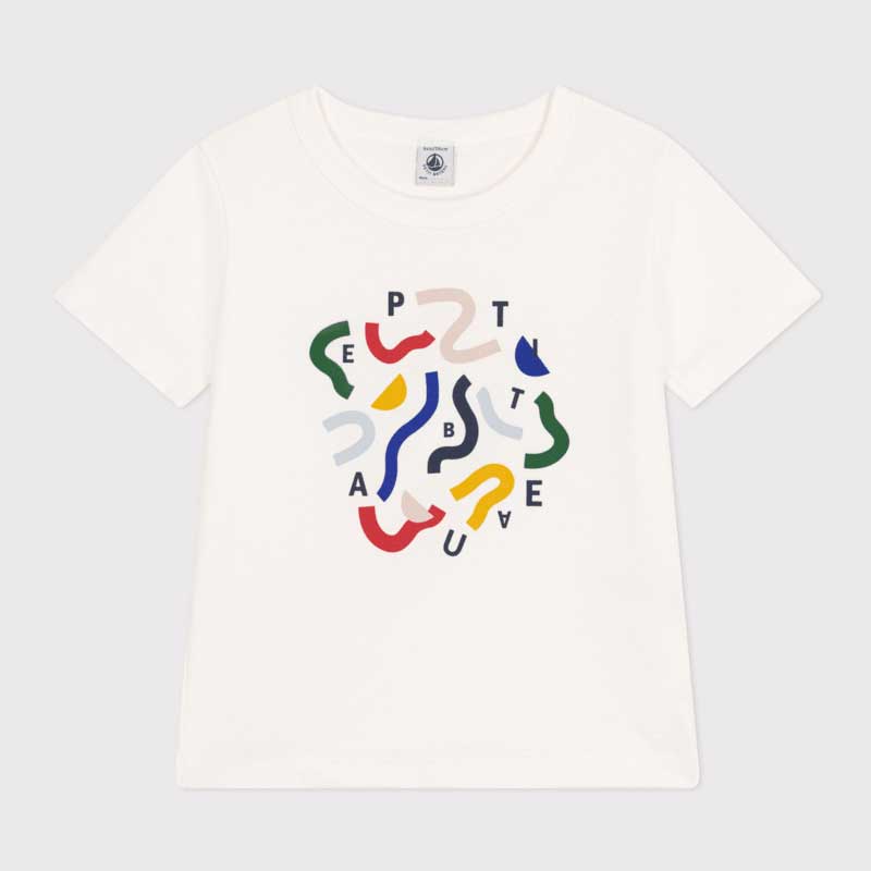 
T-shirt a maniche corte in jersey della Linea Abbigliamento Bambino Petit Bateau, vestibilità cl...