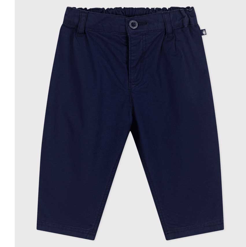 
Pantaloni della Linea Abbigliamento Bambino Petit Bateau in serge, un tessuto morbido e piacevol...