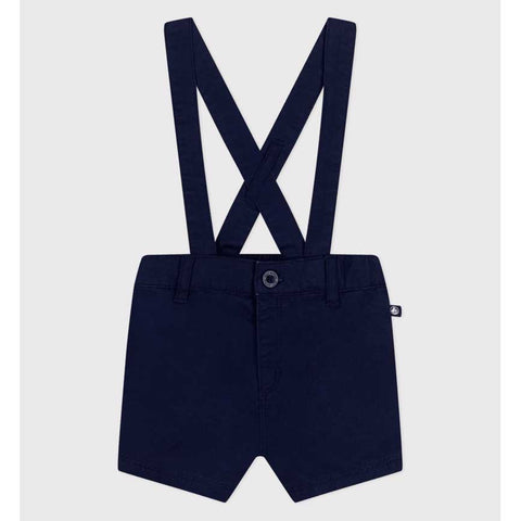 SHORT A BRETELLES - PETIT BATEAU - Colore: Blu - Stagione: Primavera-Estate