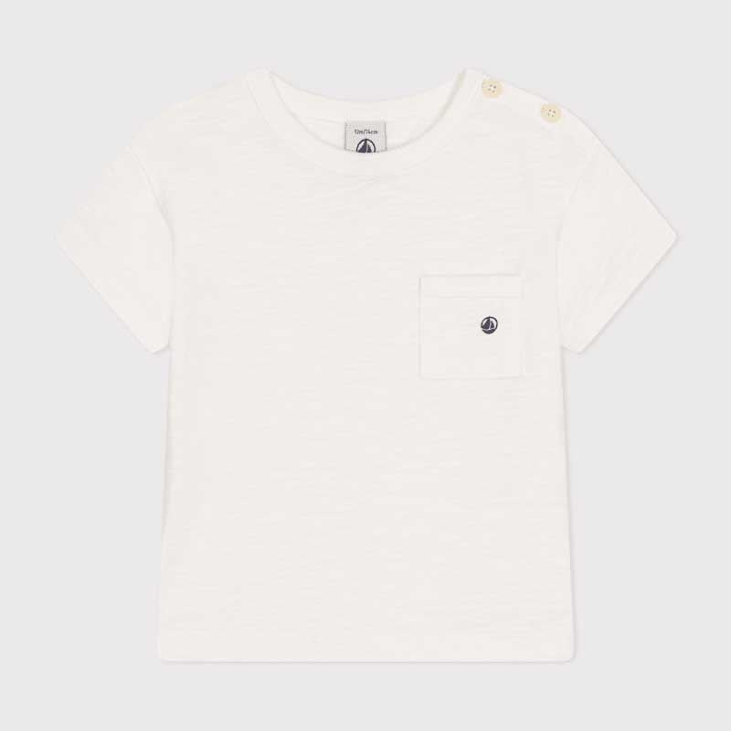 
T-shirt  della Linea Abbigliamento Bambino Petit Bateau a maniche corte in jersey leggero, un te...
