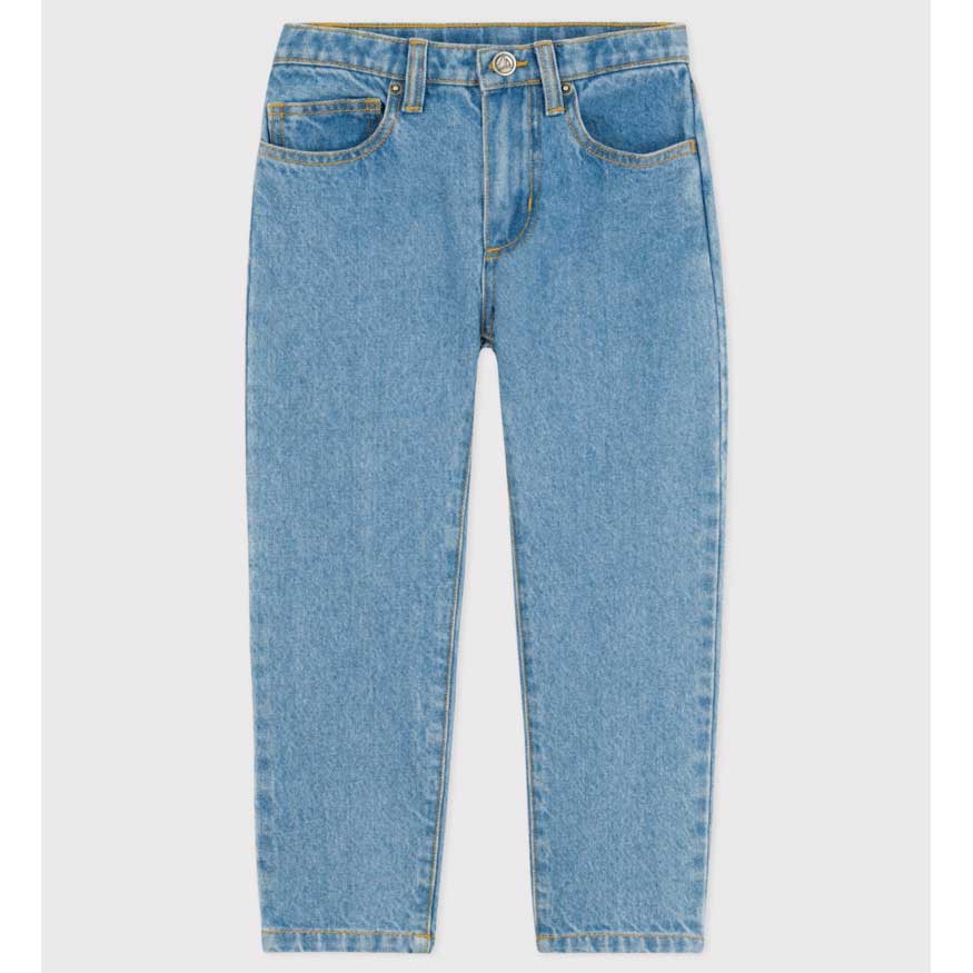 
Jeans cinque tasche della Linea Abbigliamento Bambino Petit Bateau in denim chiaro.
Modello drit...