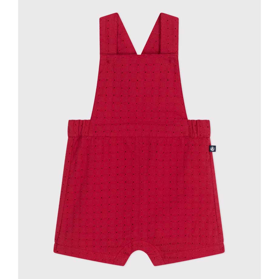 
Salopette della Linea Abbigliamento Bambina Petit Bateau in popeline, un tessuto leggero e sotti...