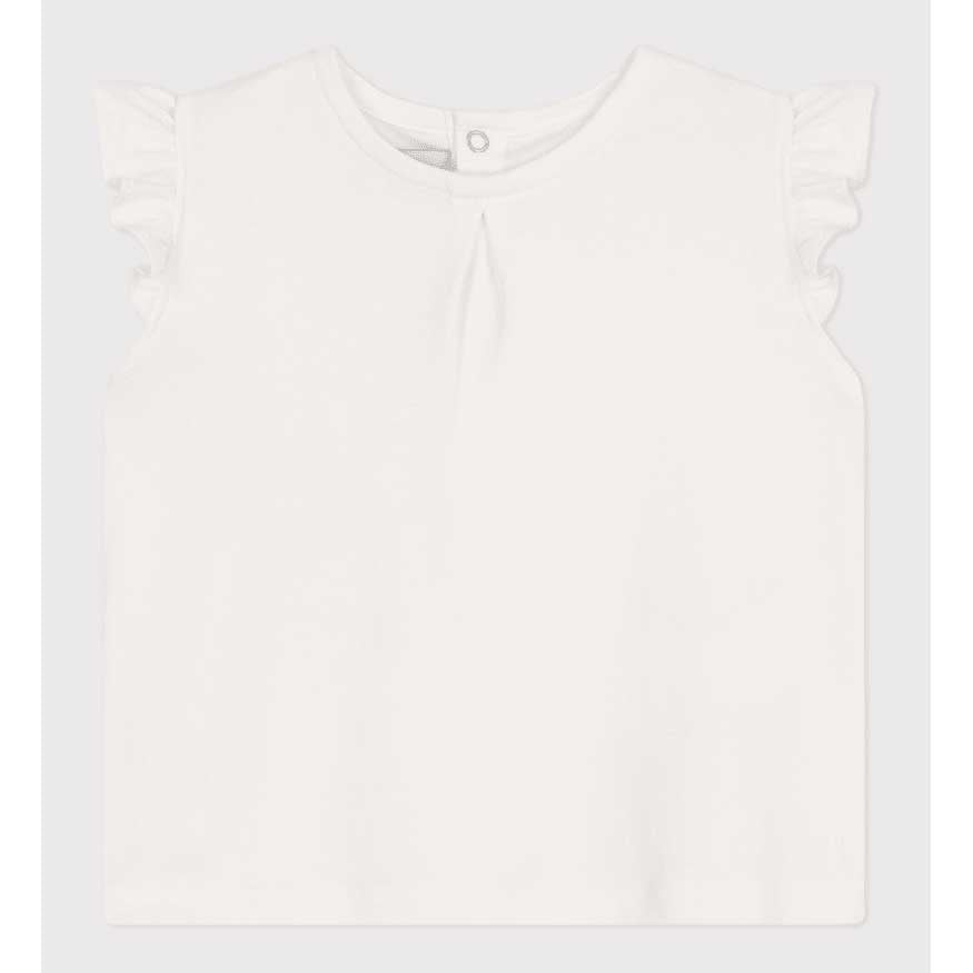 
Blusa  della Linea Abbigliamento Bambina Petit Bateau a costine 1x1, un materiale flessibile e c...
