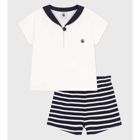 ENSEMBLE 2 PIECES - PETIT BATEAU - Colore: Blu - Stagione: Primavera-Estate