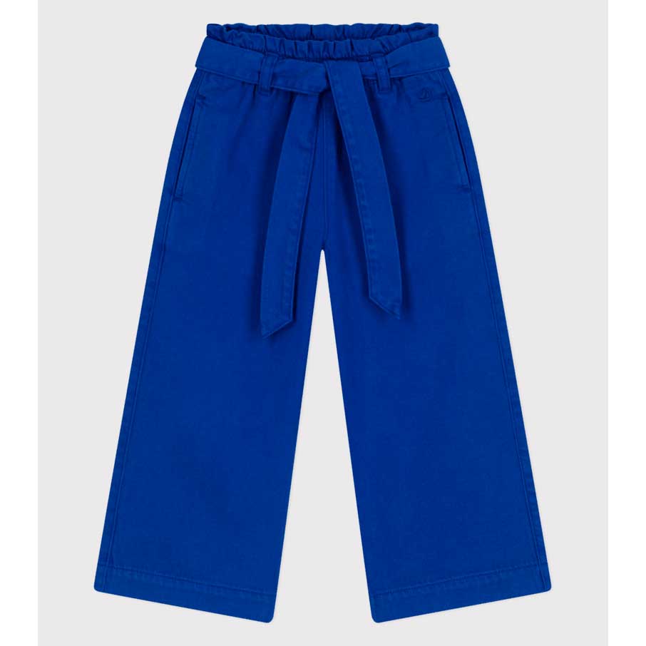 
Trousers from the Petit Bateau Girls' Clothing Line in a lyocell and cotton blend, a durable and...