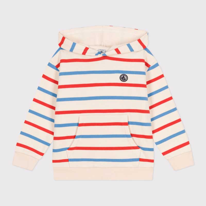 
T-shirt de la ligne Vêtements Enfant Petit Bateau en tissu molletonné brossé, alliant douceur et...