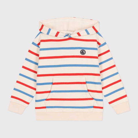 SWEATSHIRT A CAPUCHE - PETIT BATEAU - Colore: Beige - Stagione: Primavera-Estate