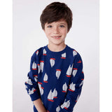 SWEATSHIRT - PETIT BATEAU - Colore: Blu - Stagione: Primavera-Estate